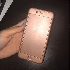 ROSE GOLD PROTECTIVE TWO PIECE iPHONE 6/6s CASE